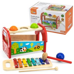 Viga Toys Viga Toys Przybijanka Cymbałki dla dzieci 2 w 1