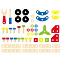 Viga Toys Drewniane Klocki Konstrukcyjne Viga 48 Elementów Montessori