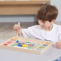 Viga Toys VIGA Drewniana Gra Kulki Złap i Dopasuj Układanka Montessori