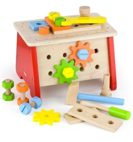 Viga Toys Viga Toys Drewniany Warsztat Majsterkowicza z Narzędziami Edukacyjny Montessori