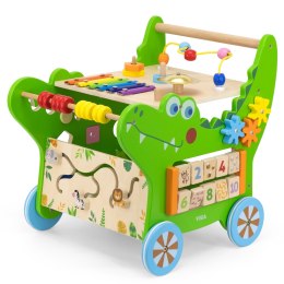 Viga Toys VIGA Drewniany Pchacz Edukacyjny Krokodylek 12w1