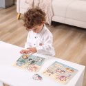 Viga Toys VIGA PolarB Drewniane Puzzle Zwierzęta z Pinezkami