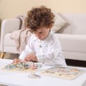 Viga Toys VIGA PolarB Drewniane Puzzle Zwierzęta z Pinezkami