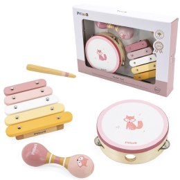 Viga Toys VIGA PolarB Zestaw Instrumentów Muzycznych Różowy