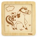 Viga Toys VIGA Poręczne Drewniane Puzzle Konik