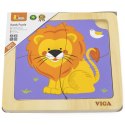 Viga Toys VIGA Poręczne Drewniane Puzzle Lew