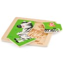 Viga Toys VIGA Poręczne Drewniane Puzzle Zebra