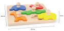 Viga Toys Viga Drewniane Puzzle z Pinezkami Zwierzęta