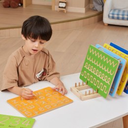 Viga Toys VIGA Drewniany Stojak na Tablice Kreślarskie Puzzle Pionowy Ogranizer